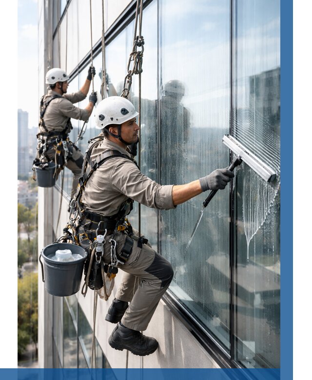 Мойка окон альпинистами в Невинномысске от 4603 р. | ВЫСОТНИК-Нвн