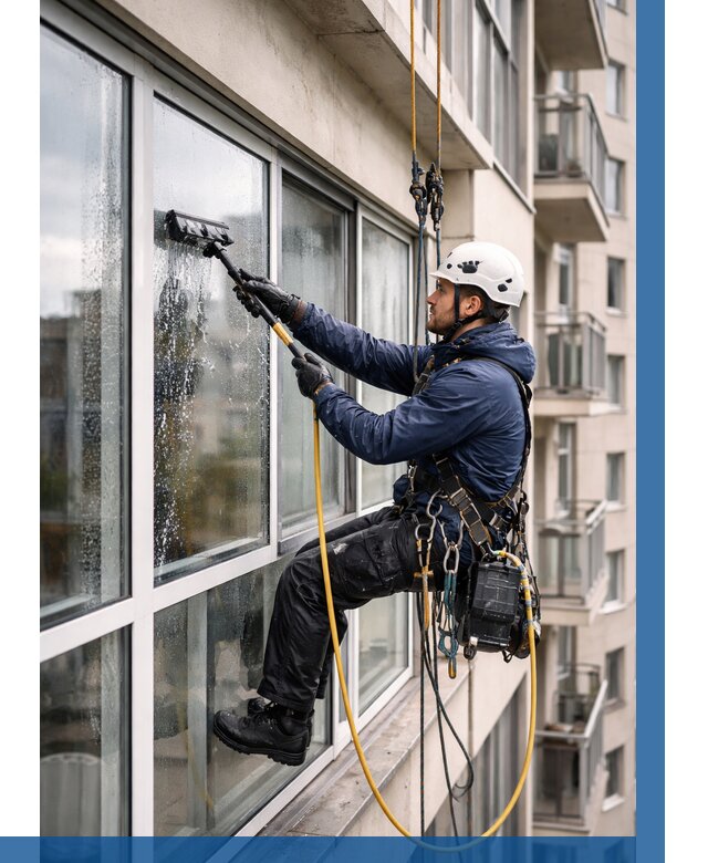 Мойка балконного остекления в Невинномысске от 3580 р. | ВЫСОТНИК-Нвн