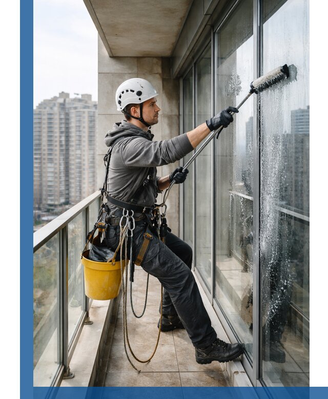 Профессиональная мойка балконного остекления в Невинномысске