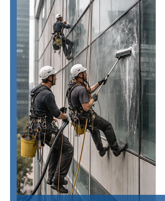 Профессиональная высотная мойка фасадов зданий в Невинномысске