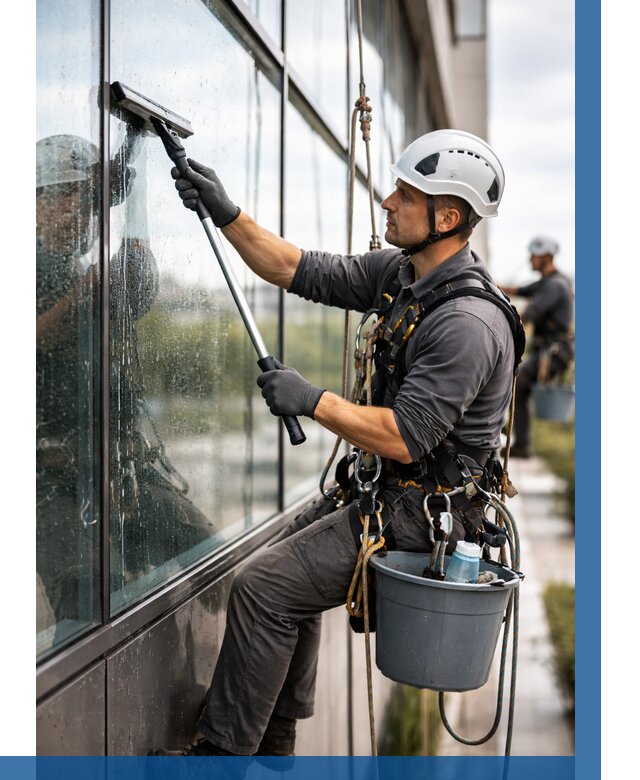 Мойка стеклянных фасадов в Невинномысске от 205 р. | ВЫСОТНИК-Нвн