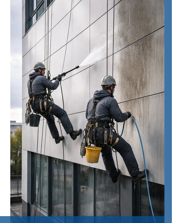 Мойка фасада из композита в Невинномысске по цене от 307 р. | ВЫСОТНИК-Нвн