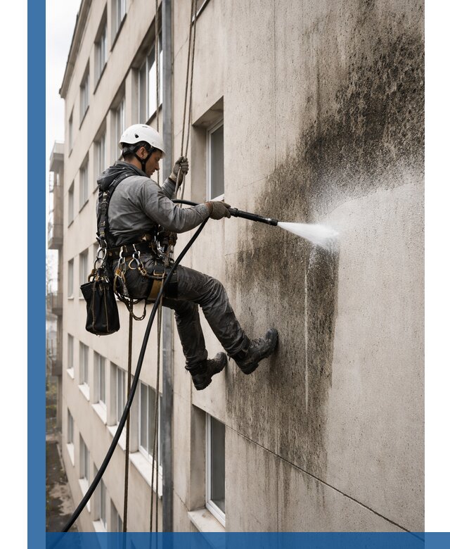 Профессиональная очистка фасадов от плесени в Невинномысске