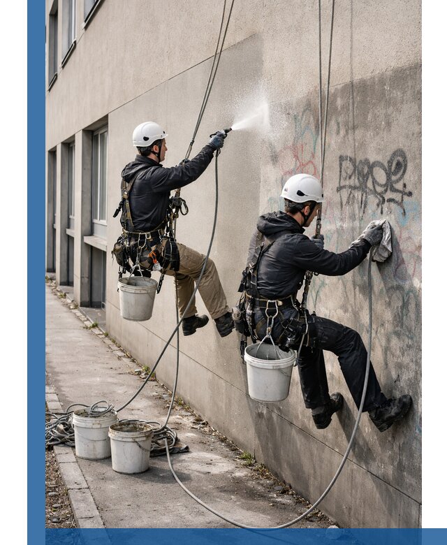 Антиграффити покрытие фасада с защитой от надписей в Невинномысске