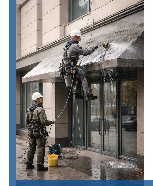 Профессиональная мойка козырьков и навесов в Невинномысске