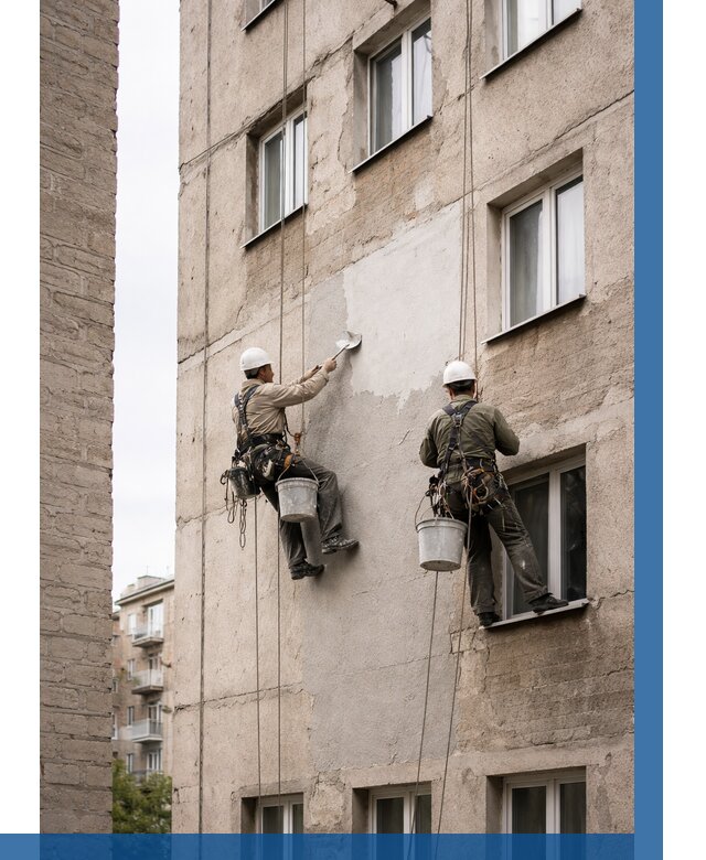 Косметический ремонт фасада в Невинномысске от 1125 р. | ВЫСОТНИК-Нвн