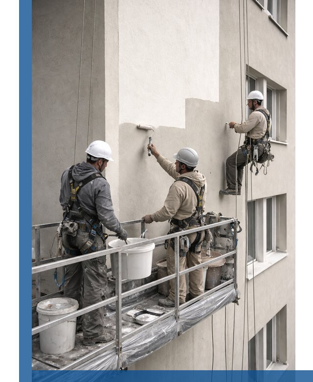 Покраска оштукатуренного фасада в Невинномысске под ключ с гарантией