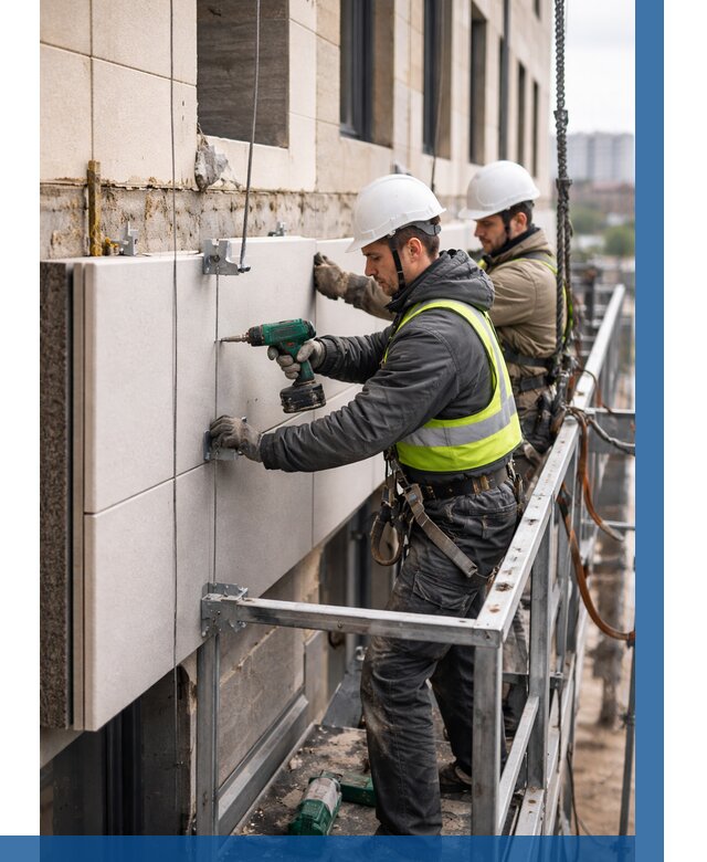 Монтаж фасадных термопанелей в Невинномысске от 1534 р. | ВЫСОТНИК-Нвн