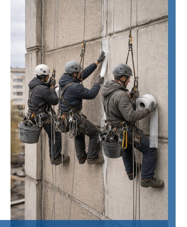 Ремонт межпанельных швов в Невинномысске от 767 р. | ВЫСОТНИК-Нвн