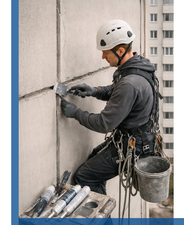 Ремонт межпанельных швов в Невинномысске герметизация и восстановление