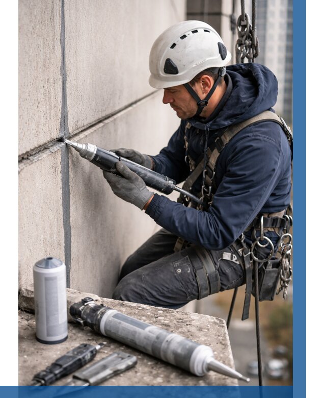 Вторичная герметизация швов в Невинномысске от 460 р. | ВЫСОТНИК-Нвн