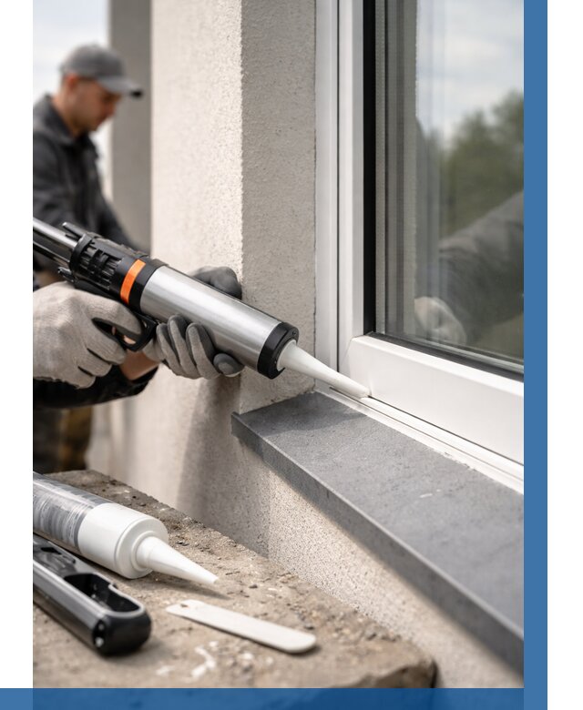 Герметизация монтажных швов окон в Невинномысске от 665 р. | ВЫСОТНИК-Нвн