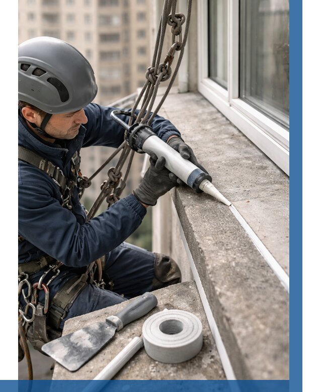 Герметизация балконного козырька в Невинномысске от 4603 р. | ВЫСОТНИК-Нвн