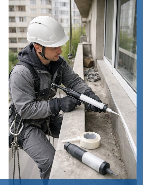 Герметизация швов лоджии в Невинномысске от 4603 р. | ВЫСОТНИК-Нвн