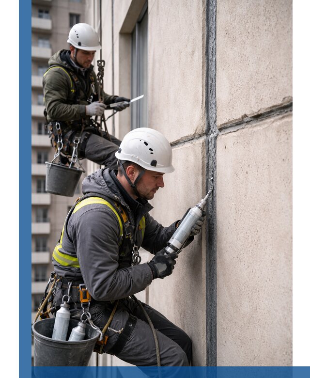 Герметизация деформационных швов фасада в Невинномысске качественно