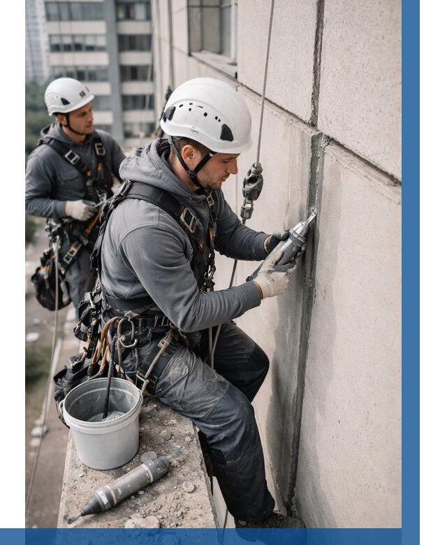 Ремонт деформационных швов здания в Невинномысске от 1023 р. | ВЫСОТНИК-Нвн