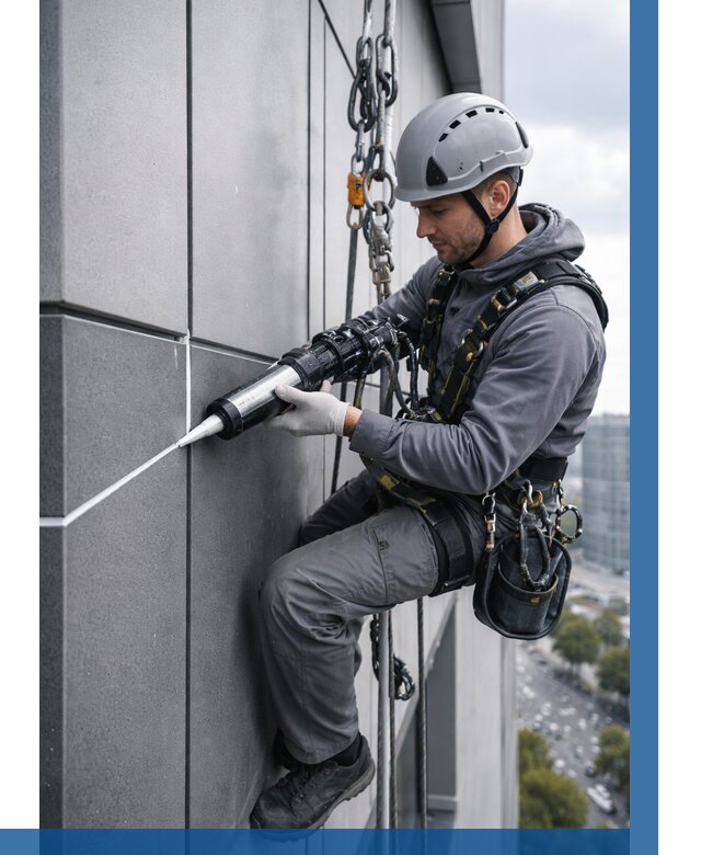 Герметизация стыков фасадных панелей в Невинномысске от 6649 р.| ВЫСОТНИК-Нвн