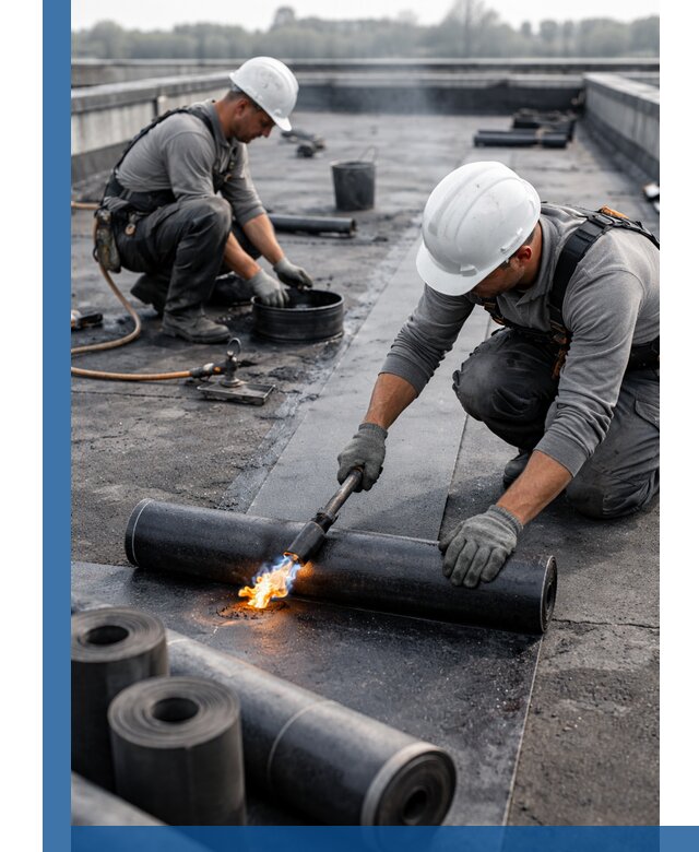 Ремонт рулонной кровли в Невинномысске герметизация и восстановление