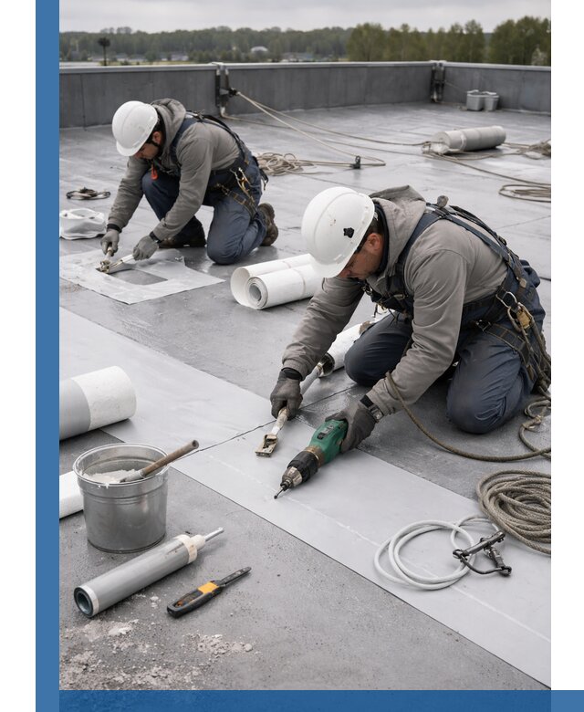 Ремонт мембранной кровли в Невинномысске качественно и с гарантией