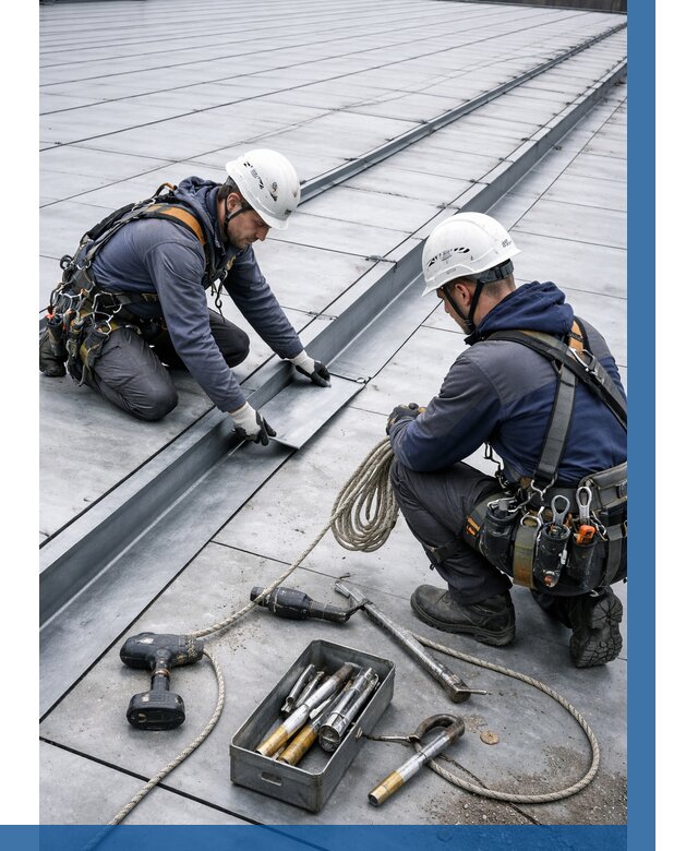 Ремонт фальцевой кровли в Невинномысске от 716 р. | ВЫСОТНИК-Нвн