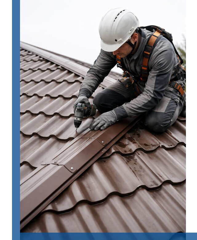 Ремонт металлочерепицы на крыше в Невинномысске профессионально