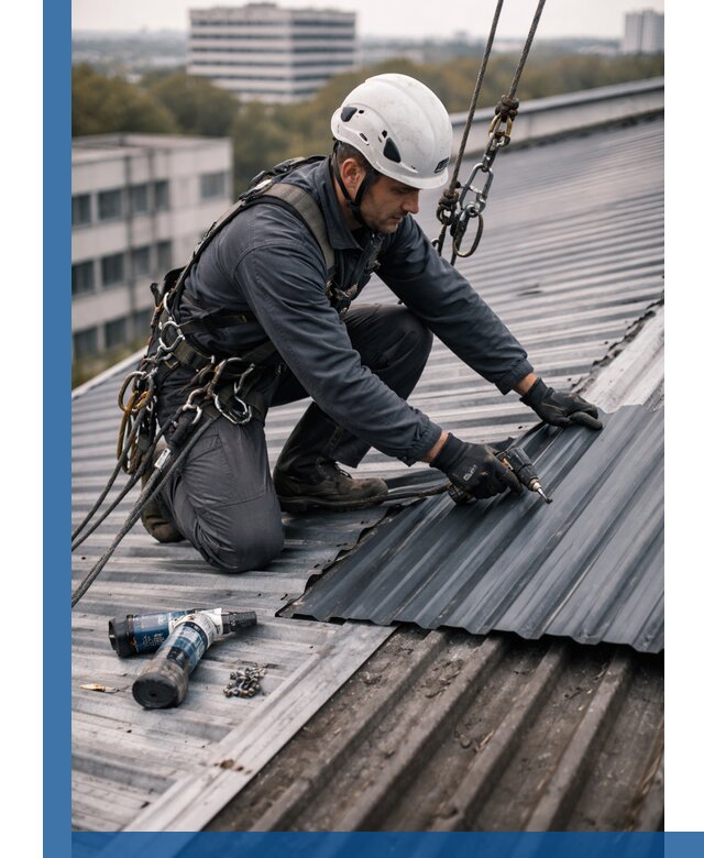 Ремонт профнастила на кровле в Невинномысске, работы под ключ