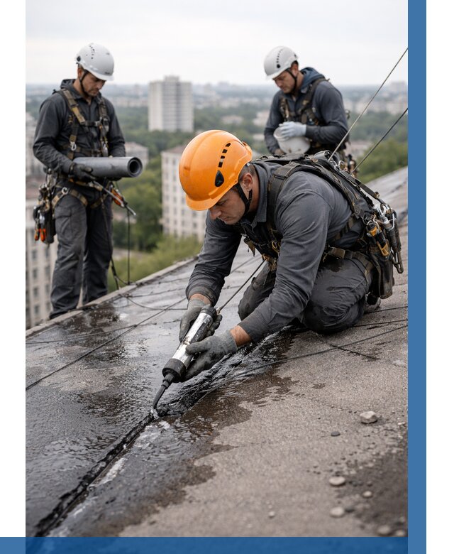 Устранение протечек кровли в Невинномысске от 12275 р. | ВЫСОТНИК-Нвн