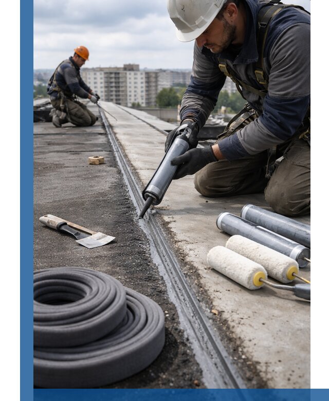 Герметизация швов кровли в Невинномысске с гарантией герметичности