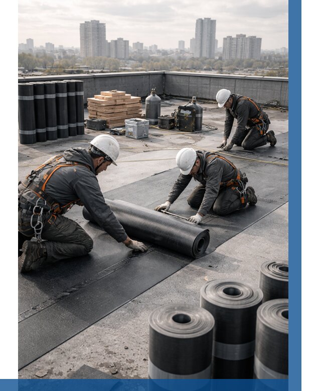 Монтаж мягкой кровли под ключ в Невинномысске от 460 р. | ВЫСОТНИК-Нвн