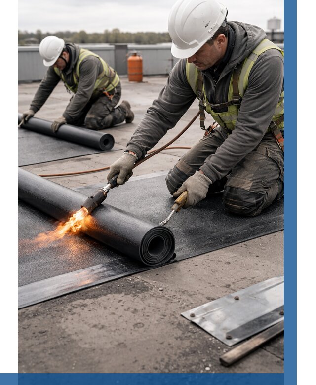 Монтаж наплавляемой кровли в Невинномысске от 869 р. — ВЫСОТНИК-Нвн