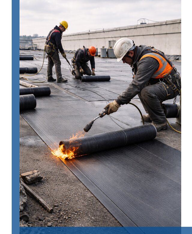 Монтаж наплавляемой кровли в Невинномысске профессионально