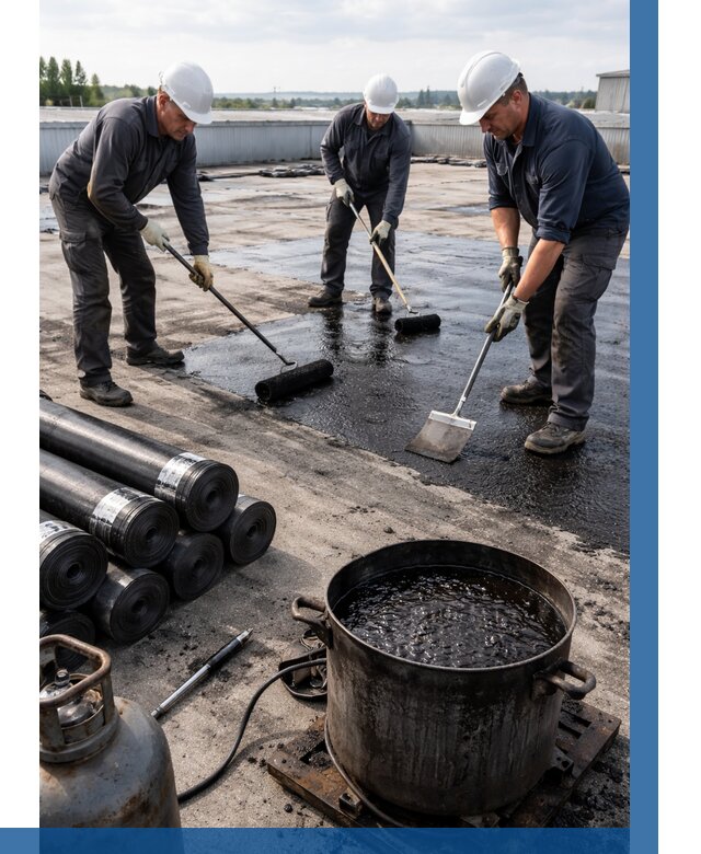 Гидроизоляция кровли мастикой в Невинномысске от 614 р. | ВЫСОТНИК-Нвн