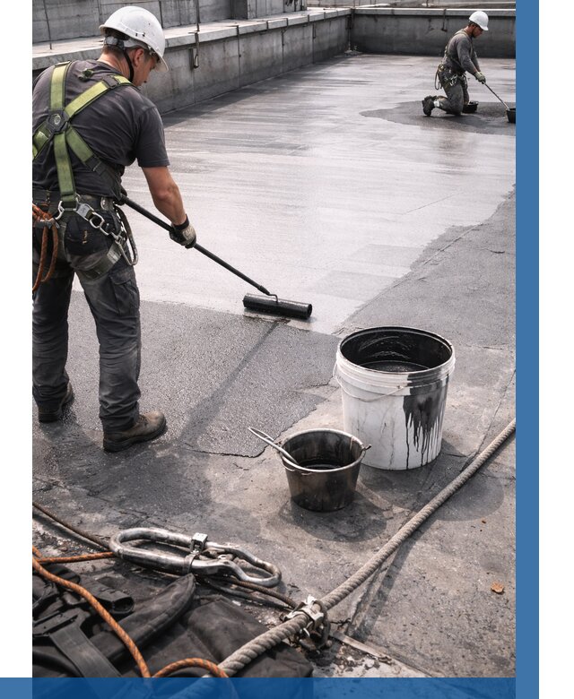 Гидроизоляция кровли жидкой резиной в Невинномысске от 511 р. | ВЫСОТНИК-Нвн