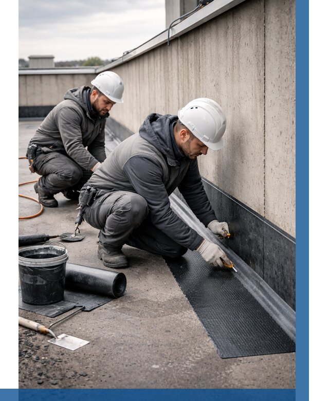 Гидроизоляция примыканий на кровле в Невинномысске от 921 р. | ВЫСОТНИК-Нвн