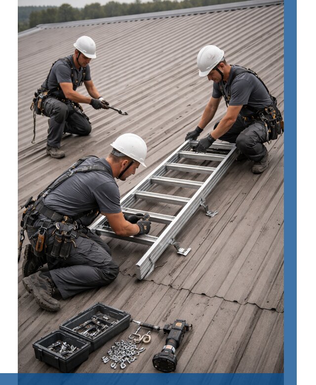 Монтаж кровельной лестницы в Невинномысске от 4603 р. | ВЫСОТНИК-Нвн