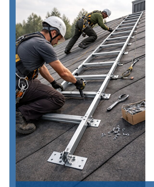 Профессиональный монтаж кровельной лестницы в Невинномысске под ключ