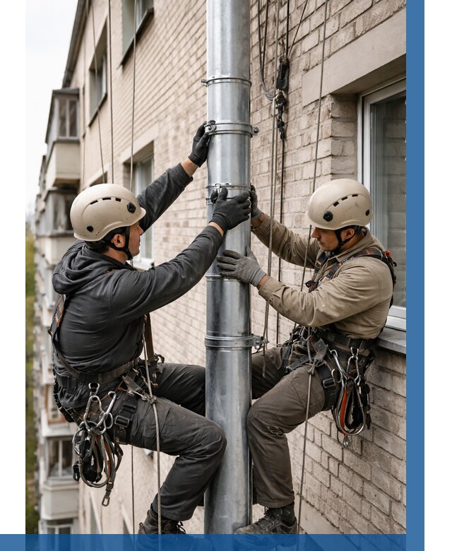 Замена водосточных труб в Невинномысске от 6649 р. | ВЫСОТНИК-Нвн