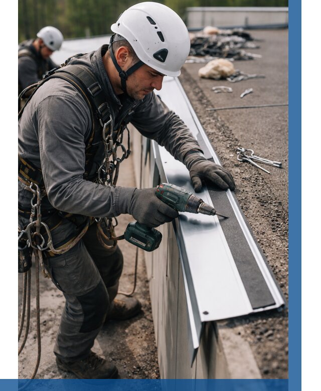 Монтаж капельника на кровле в Невинномысске от 307 р. | ВЫСОТНИК-Нвн