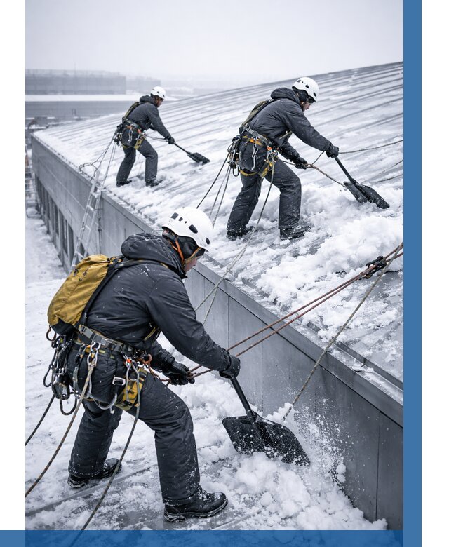 Очистка навесов от снега в Невинномысске от 4603 р. | ВЫСОТНИК-Нвн