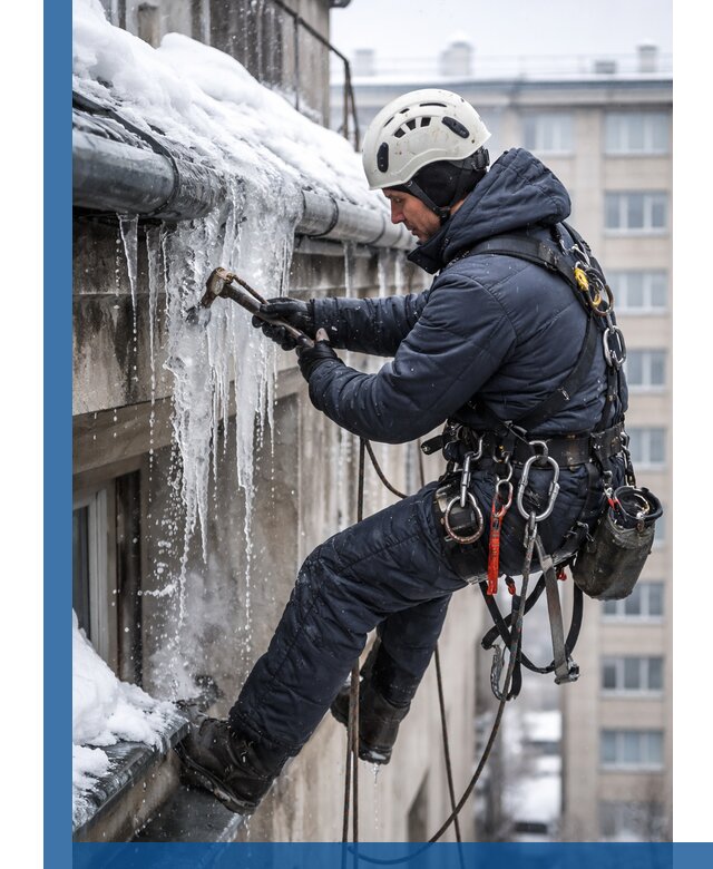 Удаление наледи и чистка водостоков в Невинномысске оперативно и безопасно