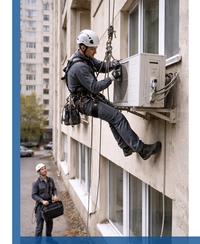 Демонтаж внешнего блока кондиционера в Невинномысске профессионально