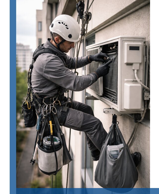 Обслуживание внешнего блока кондиционера в Невинномысске профессионально