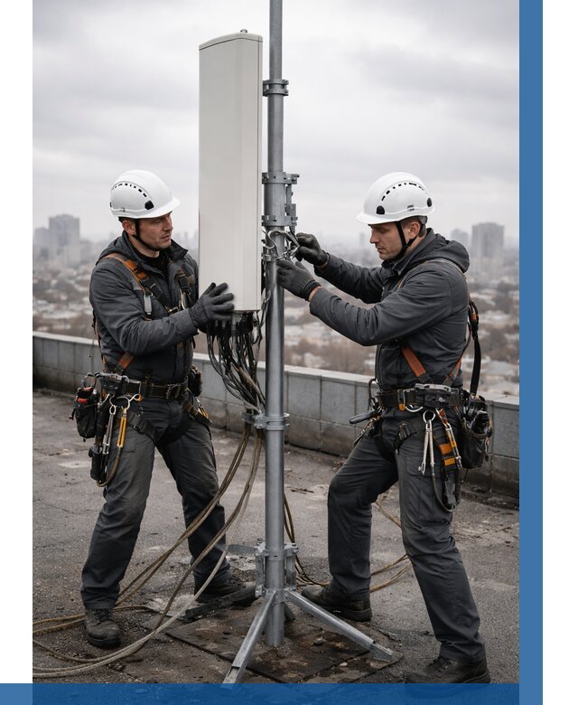 Монтаж антенн связи на крыше в Невинномысске от 8695 р. | ВЫСОТНИК-Нвн