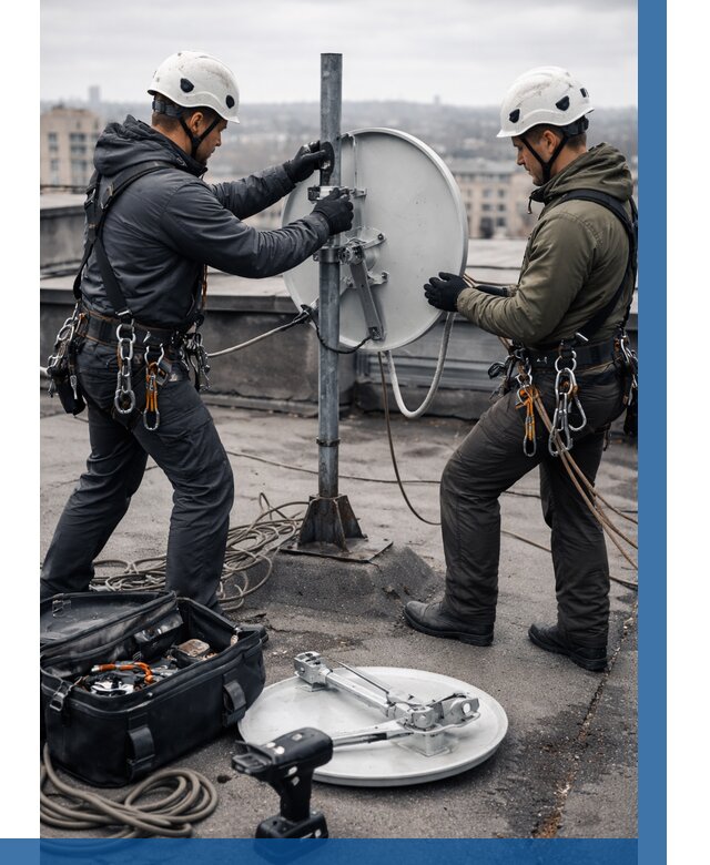 Демонтаж антенн на крыше в Невинномысске от 4603 р. | ВЫСОТНИК-Нвн