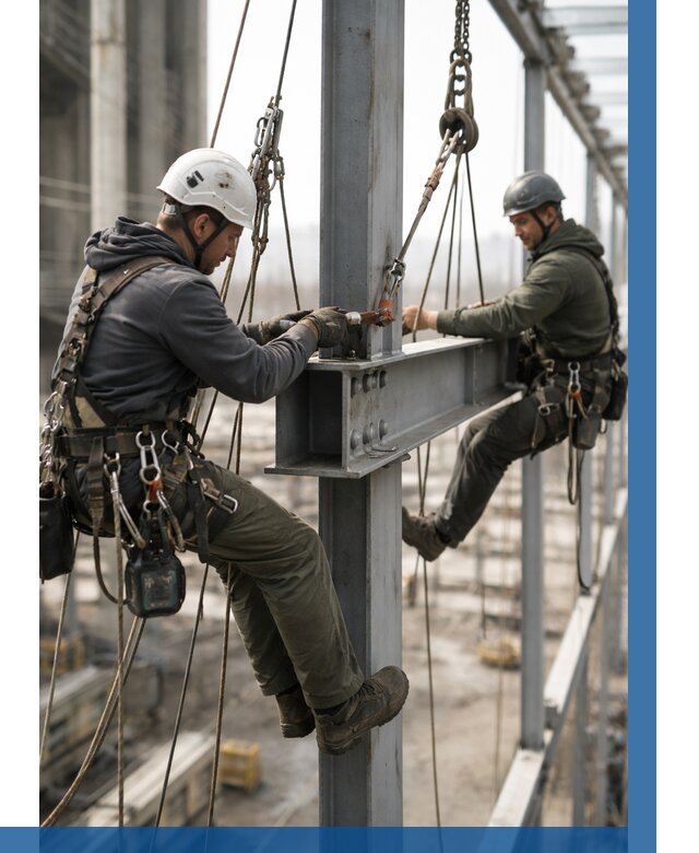 Монтаж металлоконструкций на высоте в Невинномысске от 3580 р. | ВЫСОТНИК-Нвн