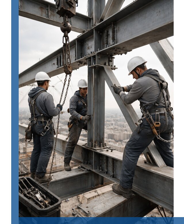 Профессиональный монтаж металлоконструкций на высоте в Невинномысске