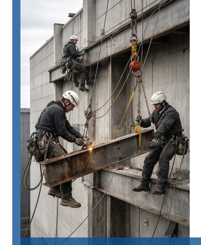 Демонтаж металлоконструкций на высоте в Невинномысске под ключ