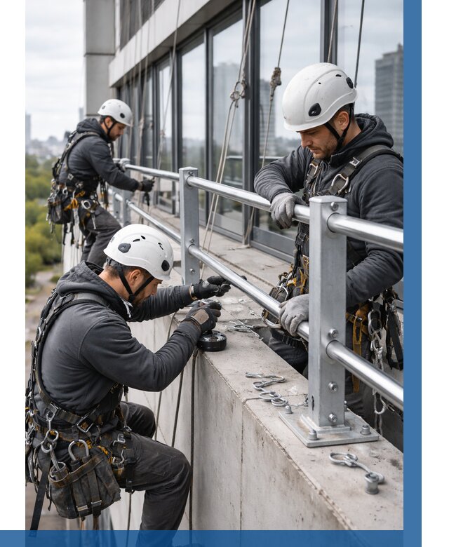 Монтаж ограждений на высоте в Невинномысске, от 1227 р. | ВЫСОТНИК-Нвн