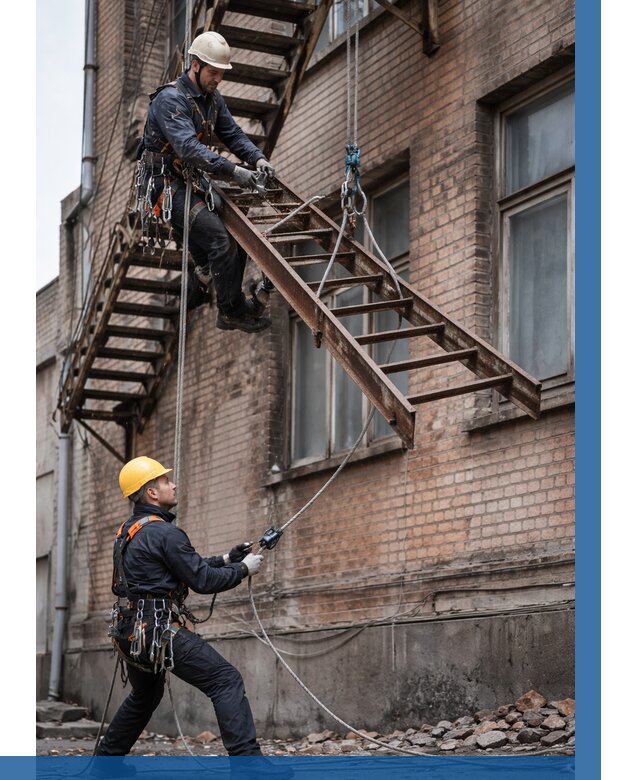 Демонтаж пожарной лестницы в Невинномысске от 12275 р. | ВЫСОТНИК-Нвн