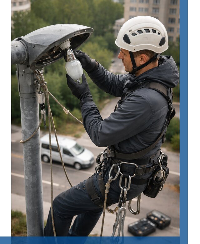 Замена ламп на высоте в Невинномысске от 2557 р. | ВЫСОТНИК-Нвн